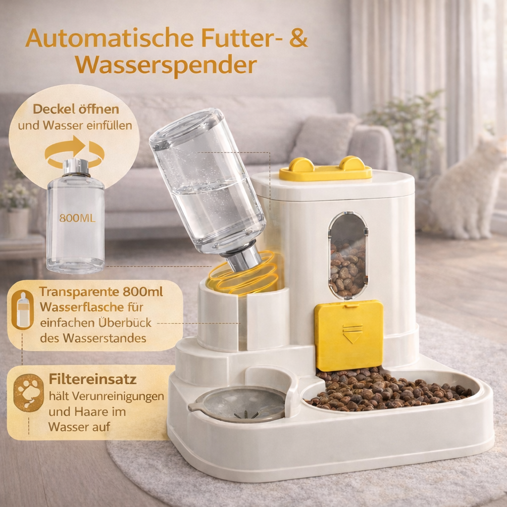 2-in-1 Futter & Wasserstation
