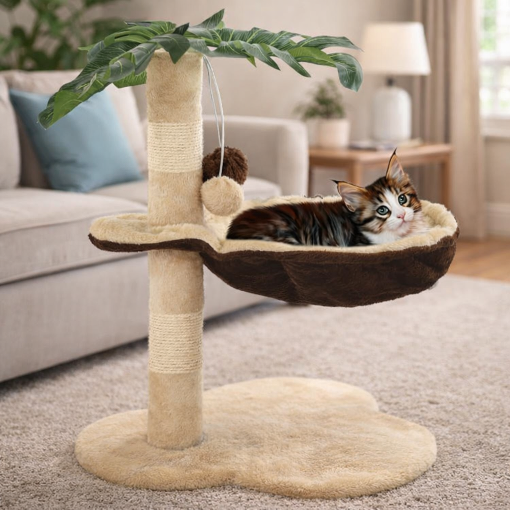 Kratzbaum mit Kuschelbett