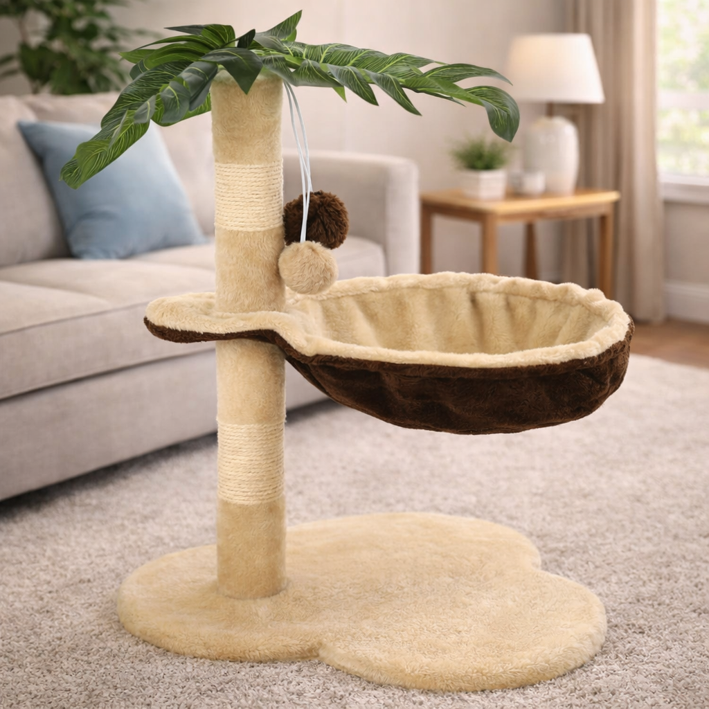 Kratzbaum mit Kuschelbett