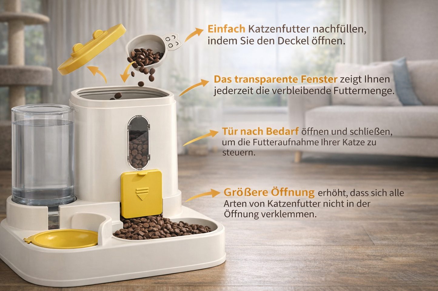 2-in-1 Futter & Wasserstation