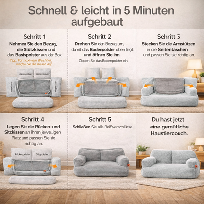 Kuschelbett für Katzen & Hunde