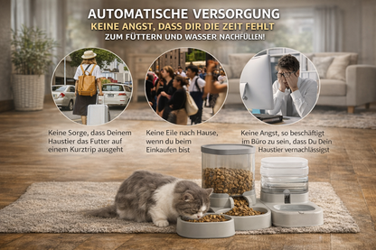 2-in-1 Futter & Wasserstation (L)