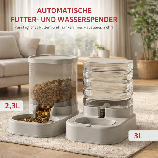 2-in-1 Futter & Wasserstation (L)