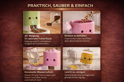 2-in-1 Futter & Wasserstation (M)