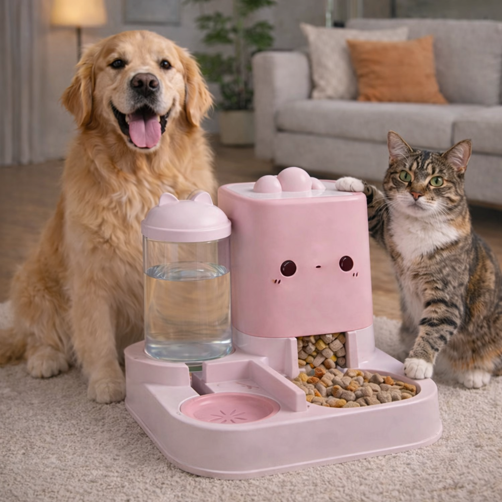 2-in-1 Futter & Wasserstation (M)