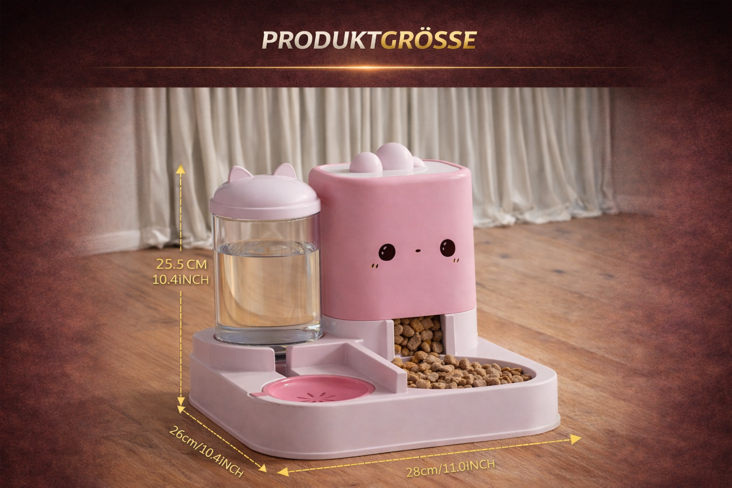 2-in-1 Futter & Wasserstation (M)